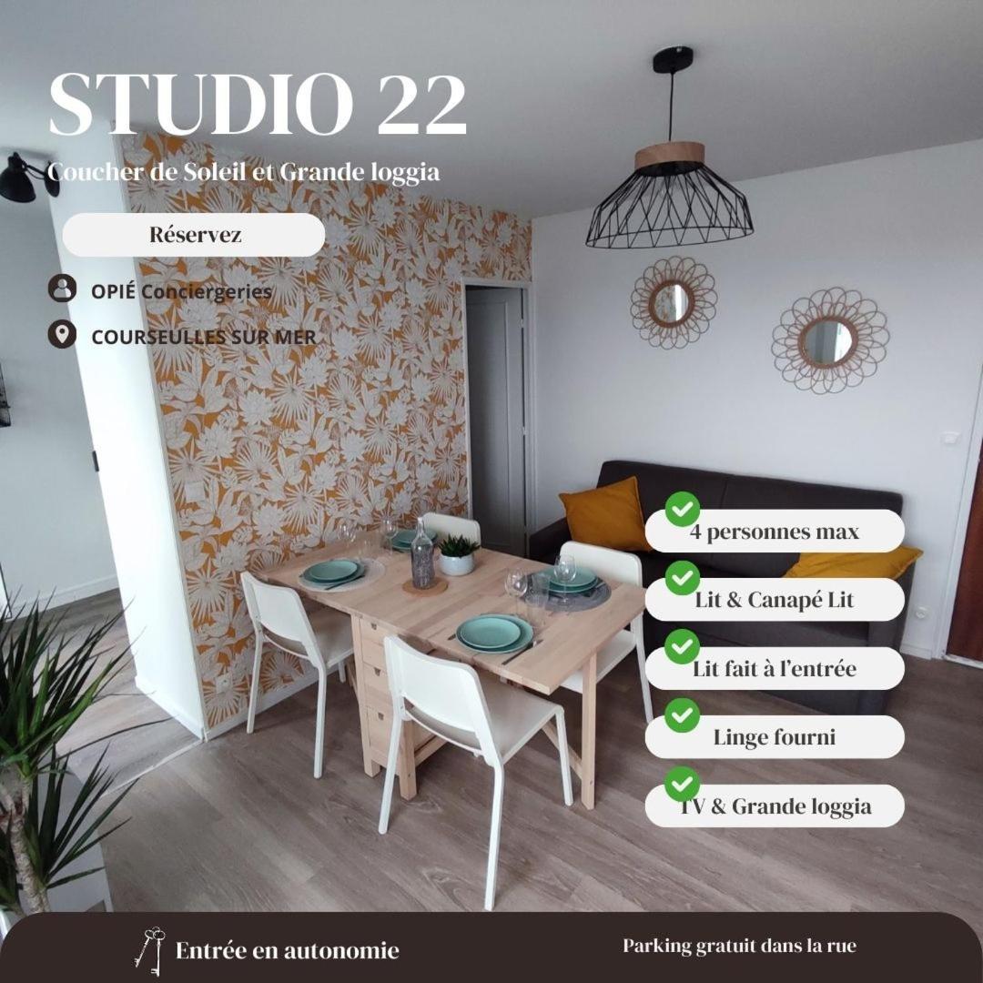 Studio 22 - Coucher De Soleil & Vue Mer Courseulles-sur-Mer Eksteriør bilde